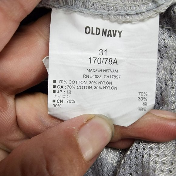 Old Navy Shorts Mens 31 Myles Mason Gray Plaid Stretch Mid Rise Cargo - Picture 11 of 14